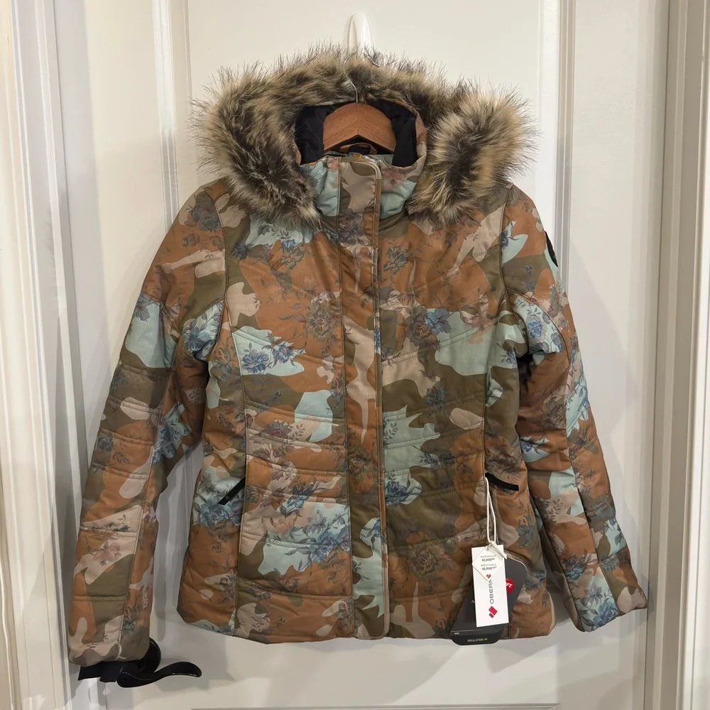 Obermeyer Tuscany II Jacket Ski Snow Jacket in Vintage Camo